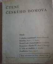 kniha Čtení Českého domova, Školní nakladatelství pro Čechy a Moravu 1941