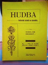 kniha Hudba kulturních národů ve starověku. díl I, Česká hudba 1903