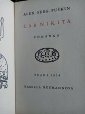 kniha Car Nikita pohádka, Kamilla Neumannová 1928