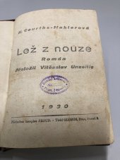 kniha Lež z nouze, Nákladem časopisu Proud 1930