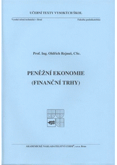 kniha Peněžní ekonomie (finanční trhy), Akademické nakladatelství CERM 2008