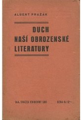 kniha Duch naší obrozenské literatury, Svaz národního osvobození 1938