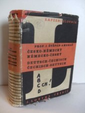 kniha Nový kapesní slovník jazyka francouzského a českého s udanou výslovností = První část, - Francouzsko-česká. - Nouveau Dictionnaire de langues Française et tchèque indiquant la prononciation., J. Lorenz 1947