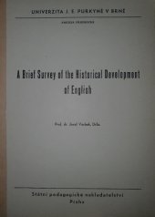 kniha A Brief Survey of the Historical Development of English, SPN 1978