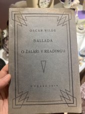 kniha Ballada o žaláři v Readingu, Neumannová 1919