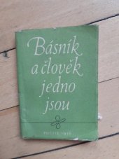 kniha Básník a člověk jedno jsou z knih poesie vydaných v roce 1956 : [propagační almanach], Československý spisovatel 1957