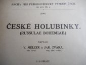 kniha České holubinky = [Russulae Bohemiae], František Řivnáč 1927