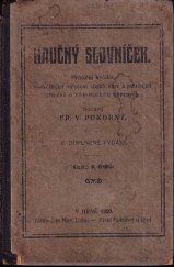 kniha Naučný slovníček příruční knížka k okamžitému vysvětlení cizích slov a k poučení o obecných vědomostech, Nový lid 1920