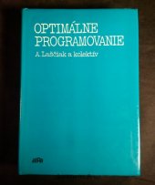 kniha Optimálne programovanie, Vydavateľstvo technickej a ekonomickej literatúry 1990