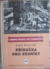 kniha Příručka pro zedníky Určeno zednickým učňům a vyučeným zedníkům, SNTL 1960