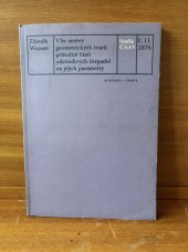 kniha Vliv změny geometrických tvarů průtočné části odstředivých čerpadel na jejich parametry, Academia 1977