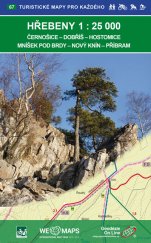 kniha Hřebeny 1 : 25 000 Černošice - Dobříš - Hostomice - Mníšek pod Brdy - Nový Knín - Příbram, Geodézie On Line 2015