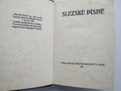kniha Slezské písně, Spolek českých bibliofilů 1911