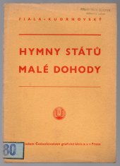 kniha Hymny států Malé dohody, Česká grafická Unie 1938