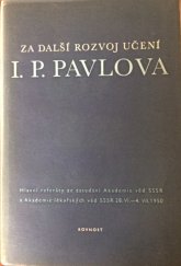 kniha Za další rozvoj učení I.P. Pavlova, Rovnost 1952