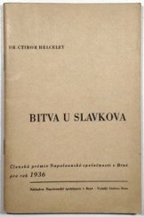 kniha Bitva u Slavkova dne 2. prosince 1805, Napoleonská společnost 1936