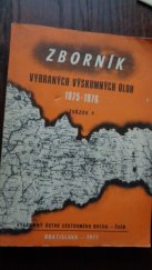 kniha Zborník vybraných výskumných úloh 1977-1978. Zvazok 4, Bratislava 1977 1977
