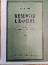 kniha Královna lidojedů Dobrodružný román z tajemné africké končiny, Karel Kratochwil a spol. 1932