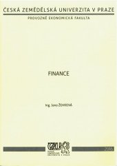 kniha Finance, Česká zemědělská univerzita 2014