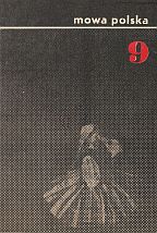 kniha Mowa polska dla klasy dziewiątej dziewięcioletniej szkoły podstawowej z polskim jezykiem nauczania, SPN 1976