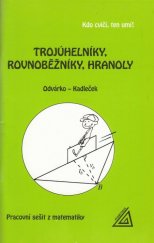 kniha Trojúhelníky, rovnoběžníky, hranoly pracovní sešit z matematiky, Prometheus 1997