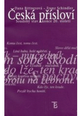 kniha Česká přísloví soudobý stav konce 20. století, Karolinum  2003