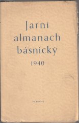 kniha Jarní almanach básnický 1940, Fr. Borový 1940