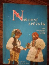 kniha Národní zpěvník zpěv, harmonika, kytara, klavír, Supraphon 1988