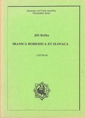 kniha Iranica bohemica et slovaca litterae, Akademie věd České republiky, Orientální ústav 1996