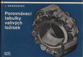 kniha Porovnávací tabulky valivých ložisek, SNTL 1968