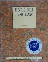 kniha English for Law, Macmillan 1991
