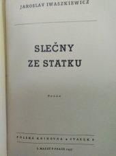 kniha Slečny ze statku román, L. Mazáč 1937