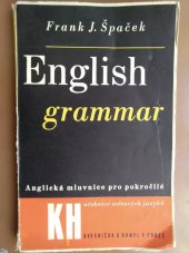 kniha English grammar for advanced = Anglická mluvnice pro pokročilé, Kvasnička a Hampl 1946