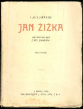kniha Jan Žižka historická hra o pěti jednáních, J. Otto 1930