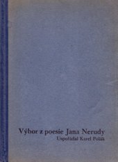kniha Výbor z poesie Jana Nerudy, Státní nakladatelství 1934