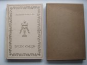 kniha Alexandra Puškina Evgen Oněgin Román ve verších, E. Rosendorf 1927