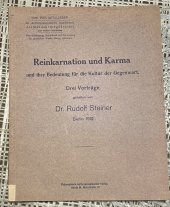 kniha Reinkarnation und Karma, Berlin 1912
