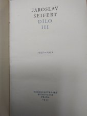 kniha Dílo. III, 1937-1952, Československý spisovatel 1955