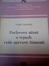 kniha Pavlovovo učení o typech vyšší nervové činnosti (O duševních rozdílech mezi lidmi), Orbis 1953