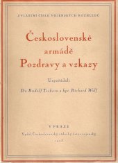 kniha Československé armádě pozdravy a vzkazy, Československý vědecký ústav vojenský 1923