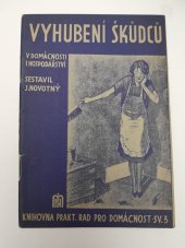 kniha Vyhubení škůdců v domácnosti a hospodářství, Moravské nakladatelství 1933