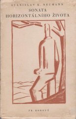 kniha Sonata horizontálního života básně 1935-1936, Fr. Borový 1937