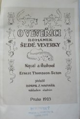 kniha O veveřici Románek šedé veverky, Nekovařík 1925