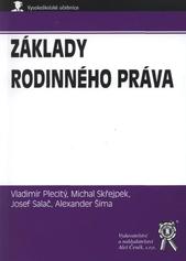 kniha Základy rodinného práva, Aleš Čeněk 2009