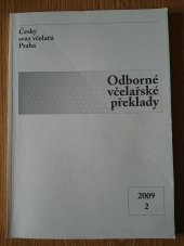 kniha Odborné včelařské překlady 2009 2, Český svaz včelařů 2009