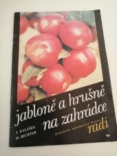 kniha Jabloně a hrušně na zahrádce, Brázda 1991