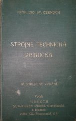kniha Strojně technická příručka, Jednota československých soukromých úředníků, dílovedoucích a zřízenců 1938