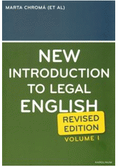 kniha New introduction to legal English 1. revised edition, Karolinum  2011