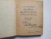 kniha Hlubina bezpečnosti = [Centrum securitas], Kvasnička a Hampl 1920