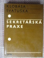 kniha Sekretářská praxe, SPN 1971